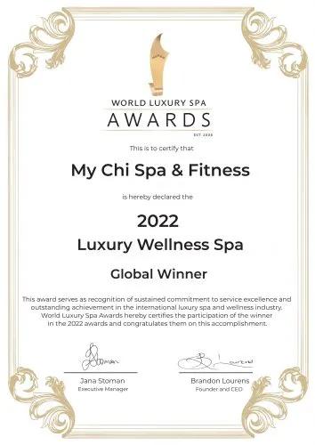 WLHA – My Chi Spa – Luxury Wellness Spa – Global Winner