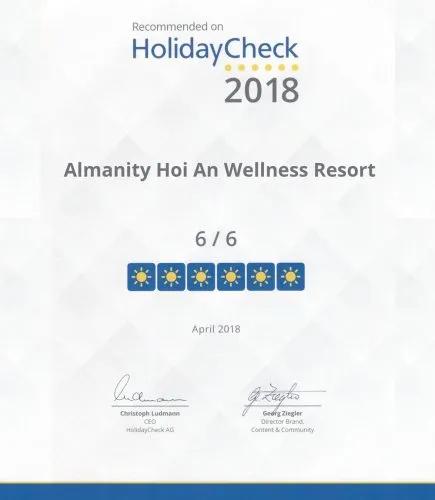 Recommended on Holiday Check 2018