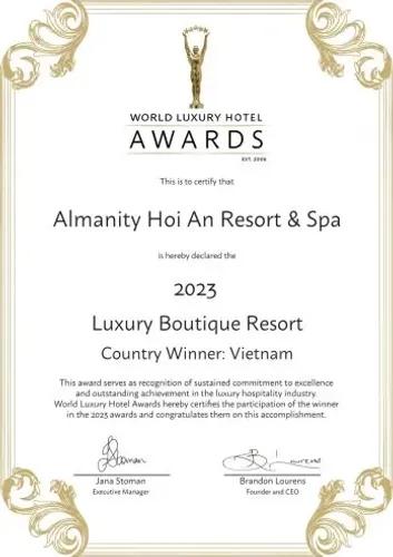 WLHA- Luxury Boutique Resort- Country Winner Vietnam